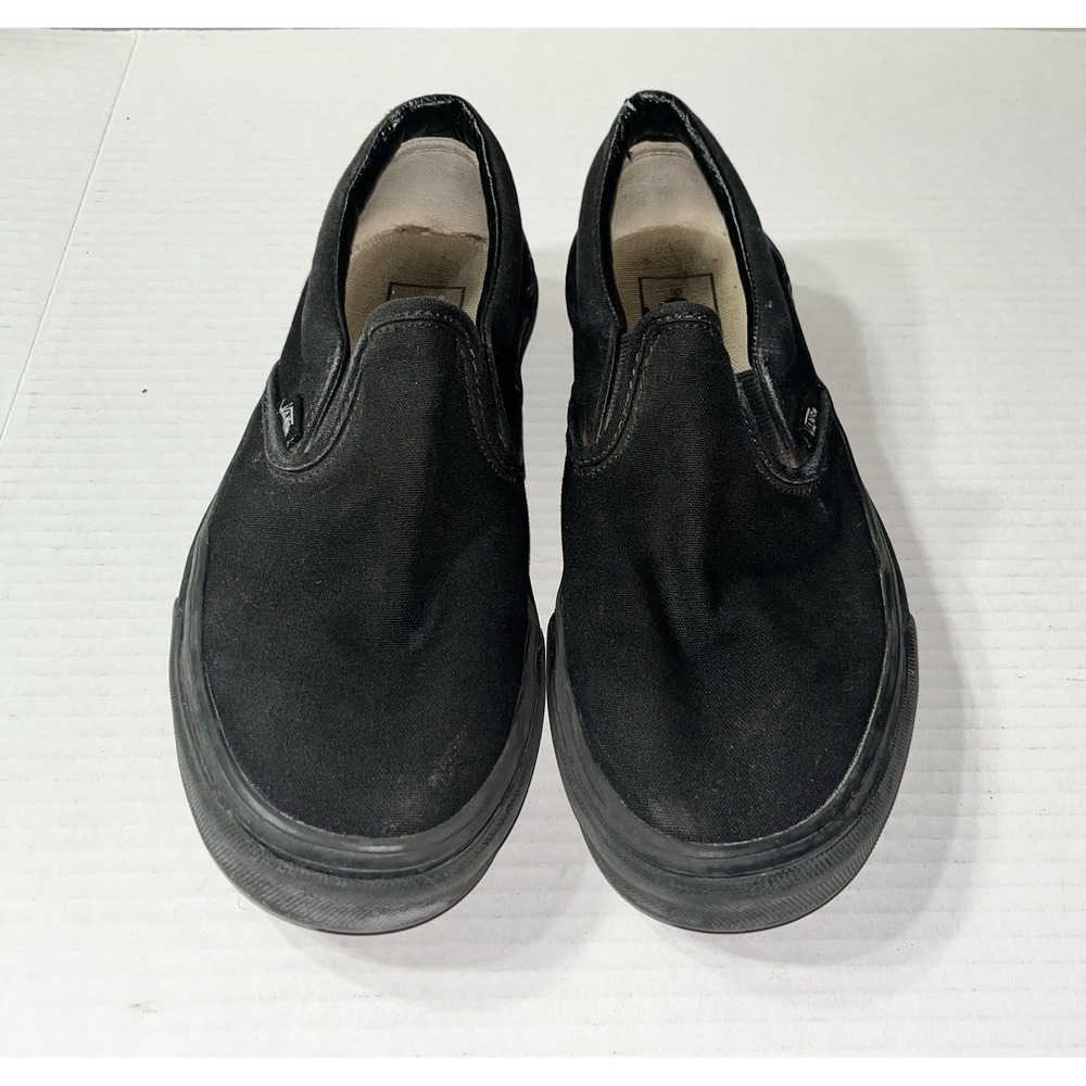Vans Classic Slip On Sneakers Women's 8‎ Triple Black 721565 Skater Whimsygoth